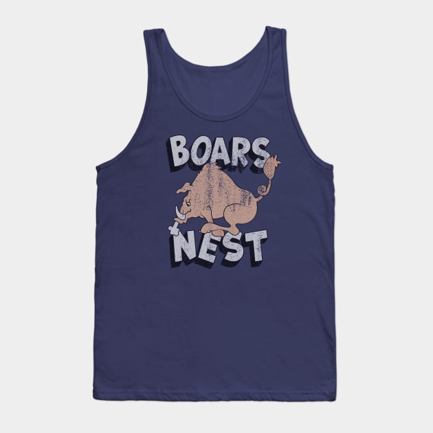 Boars Nest Sign (Stacked Layout) Tank Top by GraphicGibbon